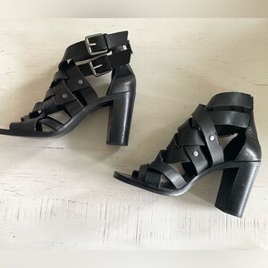 DOLCE VITA Black Strappy Sandal Heels